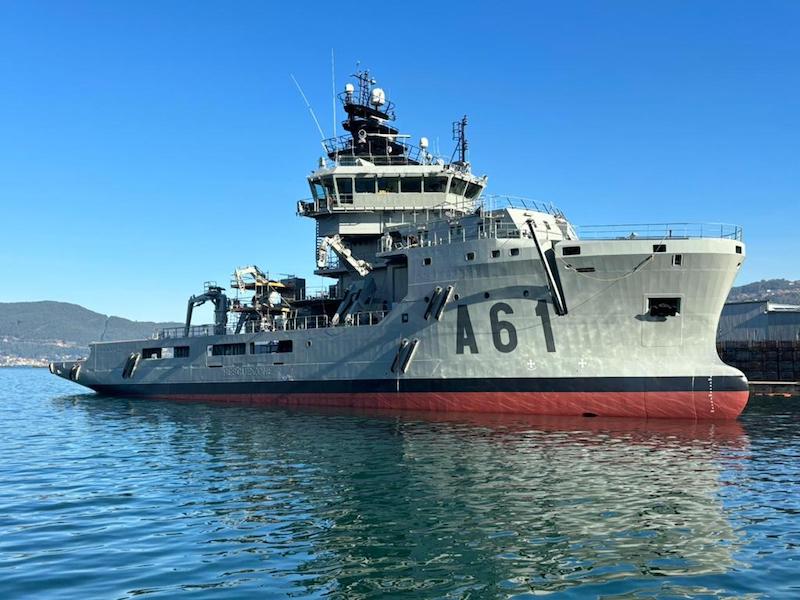 La primera imagen del buque multipropósito A-61 “Carnota”