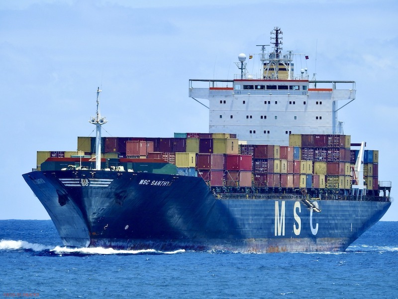 Siete buques de MSC coinciden en el puerto de Las Palmas