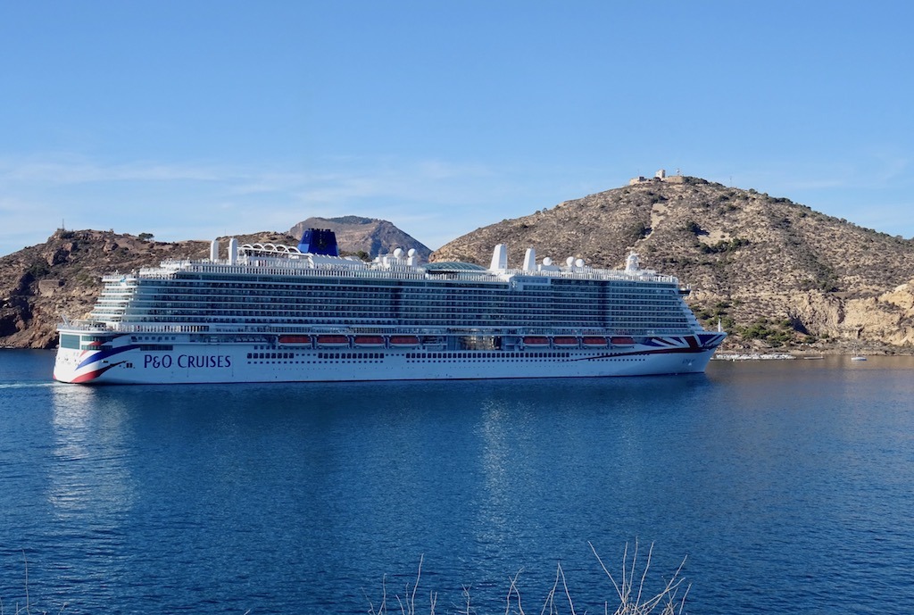 Estreno en Cartagena del buque insignia de P&O Cruises