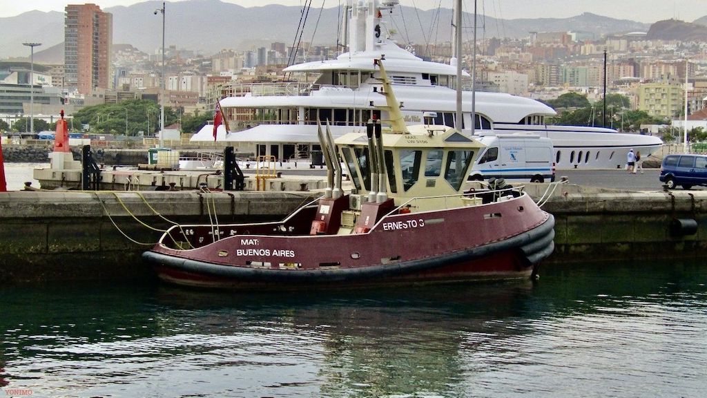 El remolcador “Ernesto S”, de Montevideo a Tenerife
