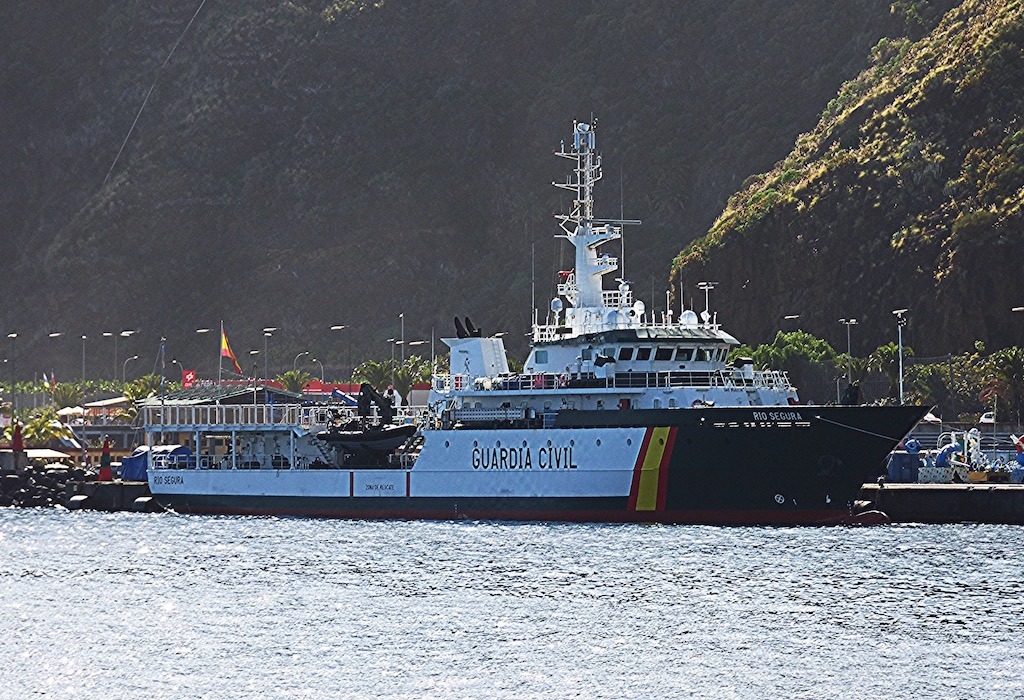 El patrullero “Río Segura”, de la Guardia Civil, en La Palma