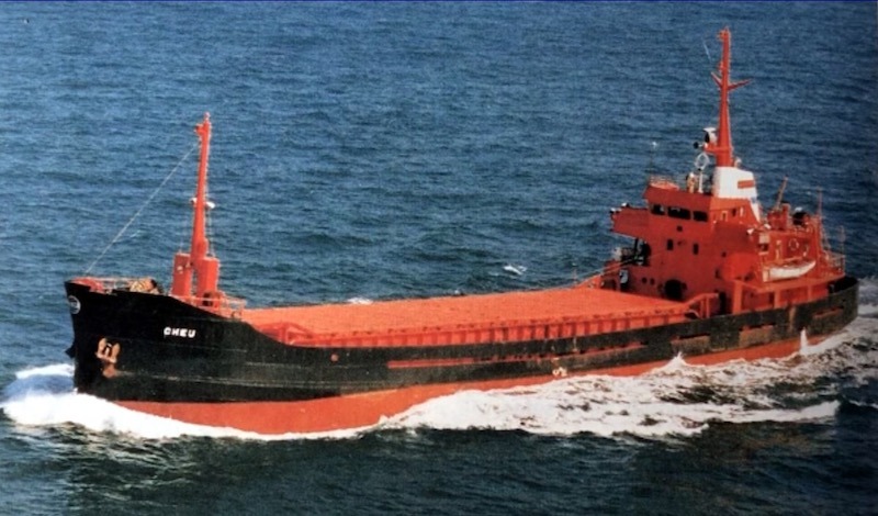 El gánguil “Benedicta” acabó siendo el mercante “Cheu”