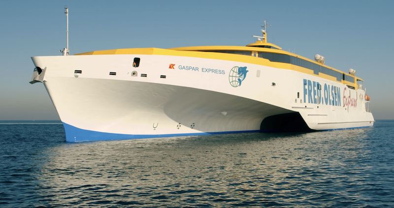 Fred. Olsen Express cederá sus trimaranes a los Reyes Magos