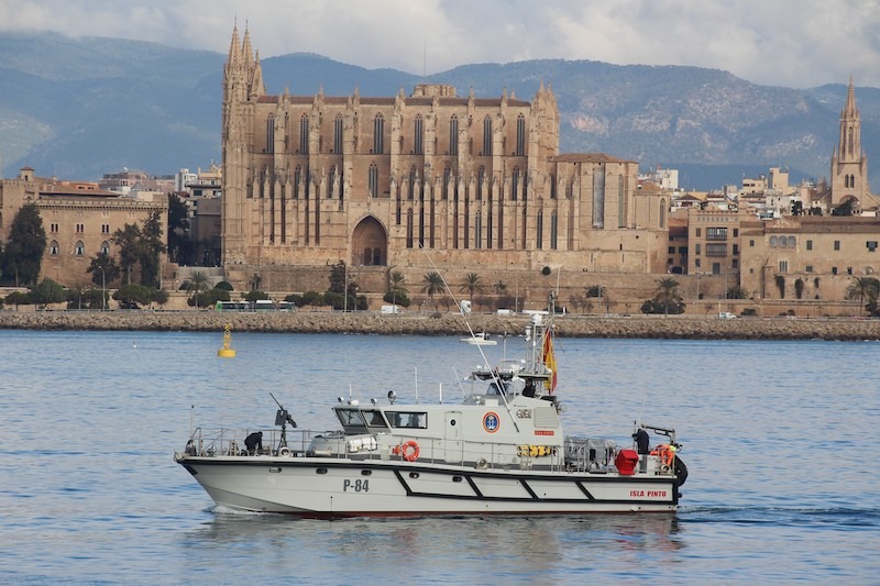 Estreno del patrullero costero “Isla Pinto” (P-84) en Baleares