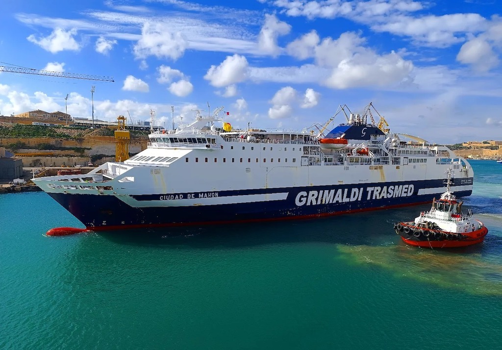 “Ciudad de Mahón” saldrá de Malta con la imagen de Balearia