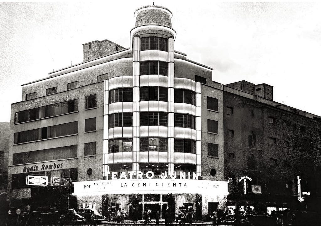 El estilo Art Decó del Teatro Junín de Caracas (1950)