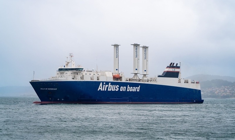Tres velas eSAIL españolas para el buque “Ville de Bordeaux”