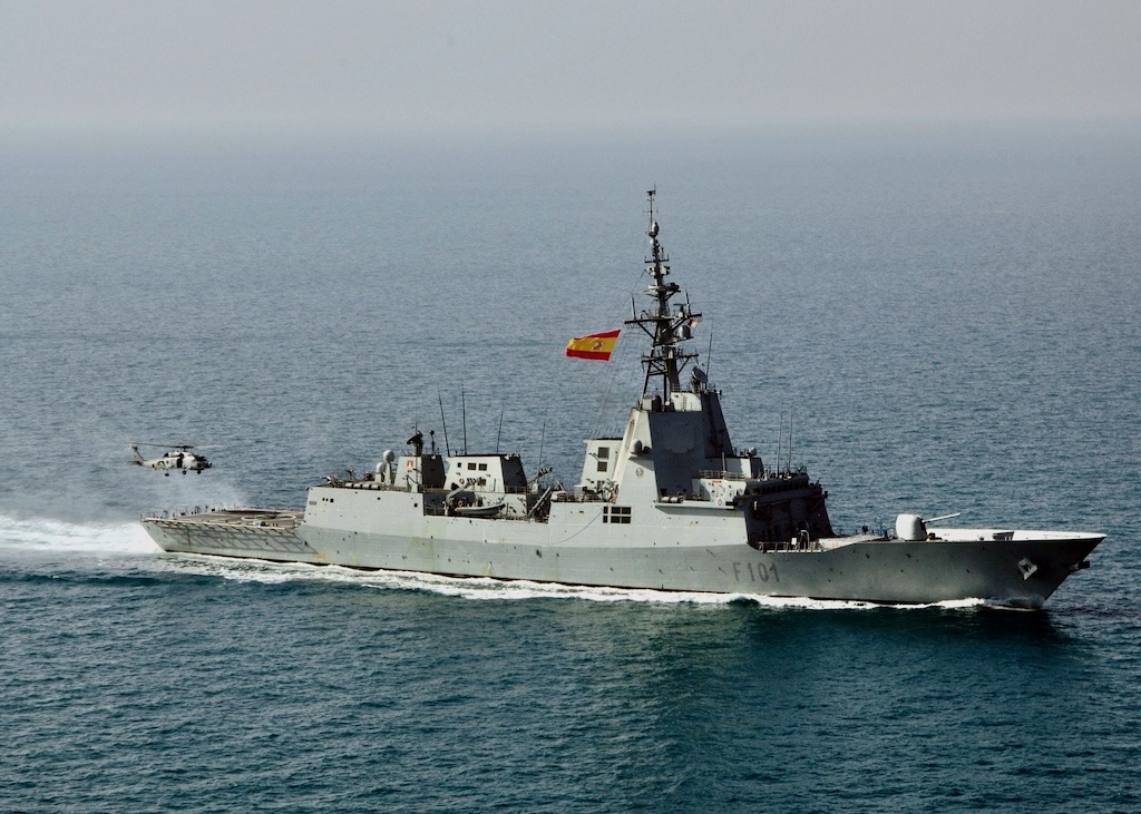 Tres fragatas de la serie F-100 coincidirán el próximo domingo en el arsenal de Cartagena