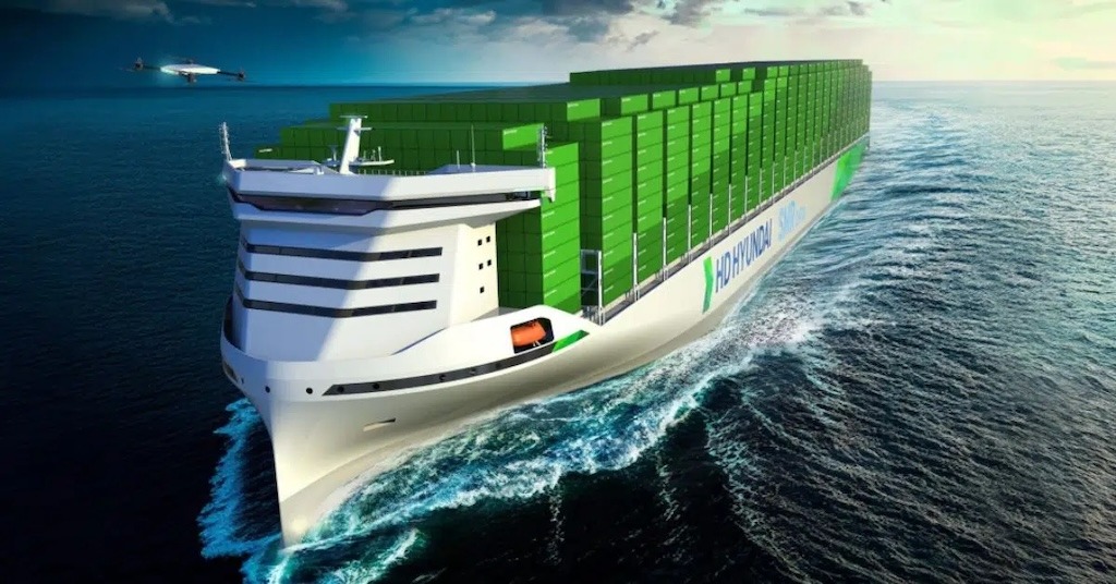 HD KSOE presenta el proyecto de un buque portacontenedores nuclear de 15.000 TEU