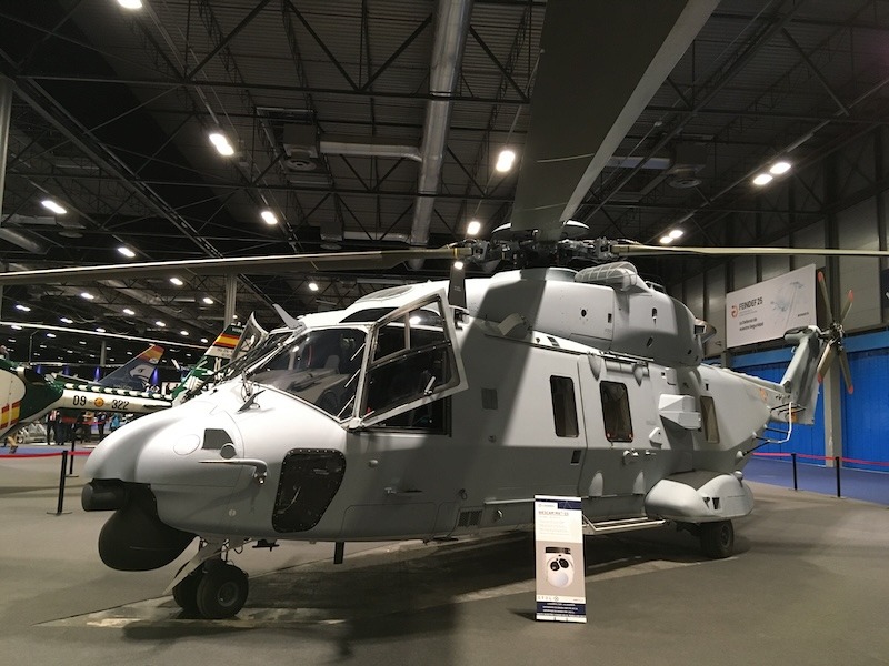 FEINDEF expone el nuevo helicóptero NH90 “Sable” para la FLOAN de la Armada