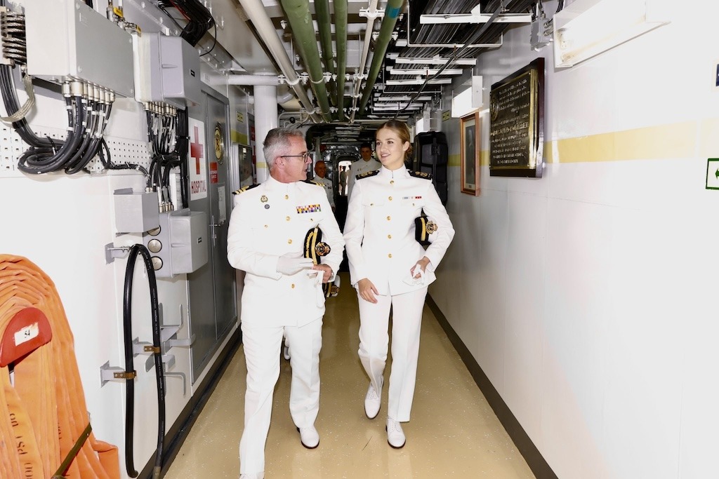 La princesa de Asturias, Leonor de Borbón, embarca este sábado en la fragata “Blas de Lezo”