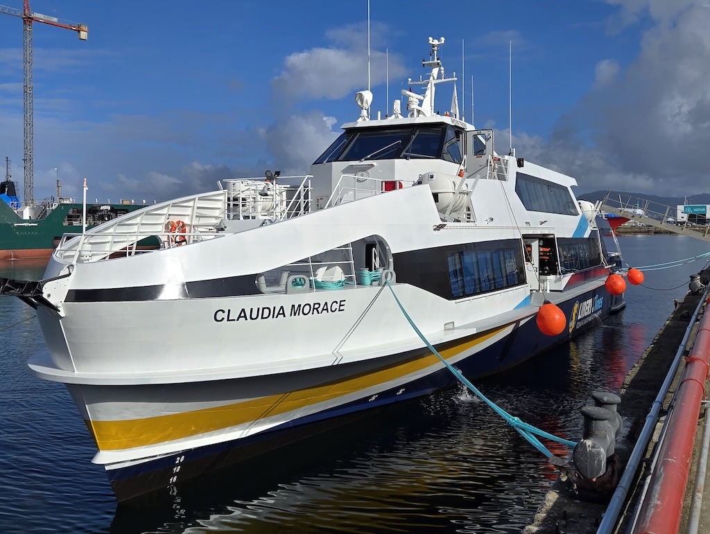 Liberty Lines recibe el fast ferry “Claudia Morace”, séptimo HSC de la clase “Vittorio Morace”