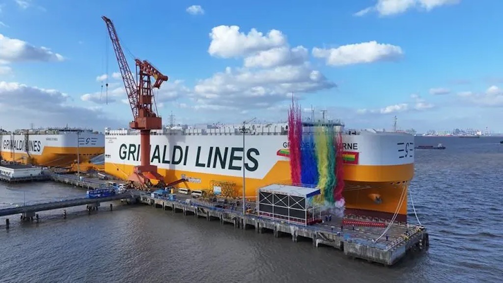Grimaldi Lines recibe el buque “Grande Melbourne”, tercero de una serie de siete PCTC de 9.241 CEU