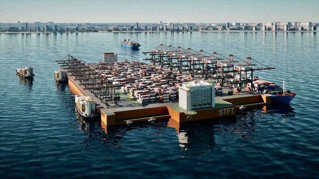 DNV aprueba el proyecto inicial de una terminal de contenedores flotante proyectada por STFT