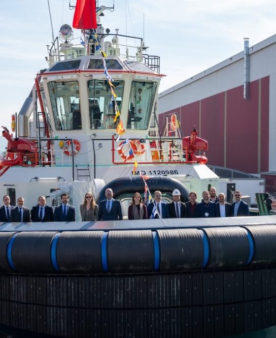 Vicente Boluda preside el bautizo del nuevo remolcador “VB Norwegian Falcon” en Turquía