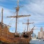 La Nao "Santa María" y el velero sueco "Alva" se podrán visitar este fin de semana en el puerto de Vigo